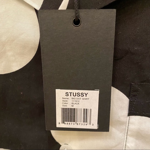 NWT~STUSSY Big Dot Short Sleeve Shirt Size Medium - Picture 6 of 8
